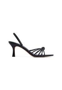 High heeled sandals - black