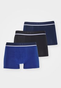 Schiesser 3 PACK - Boxerkalsong - dark blue/black