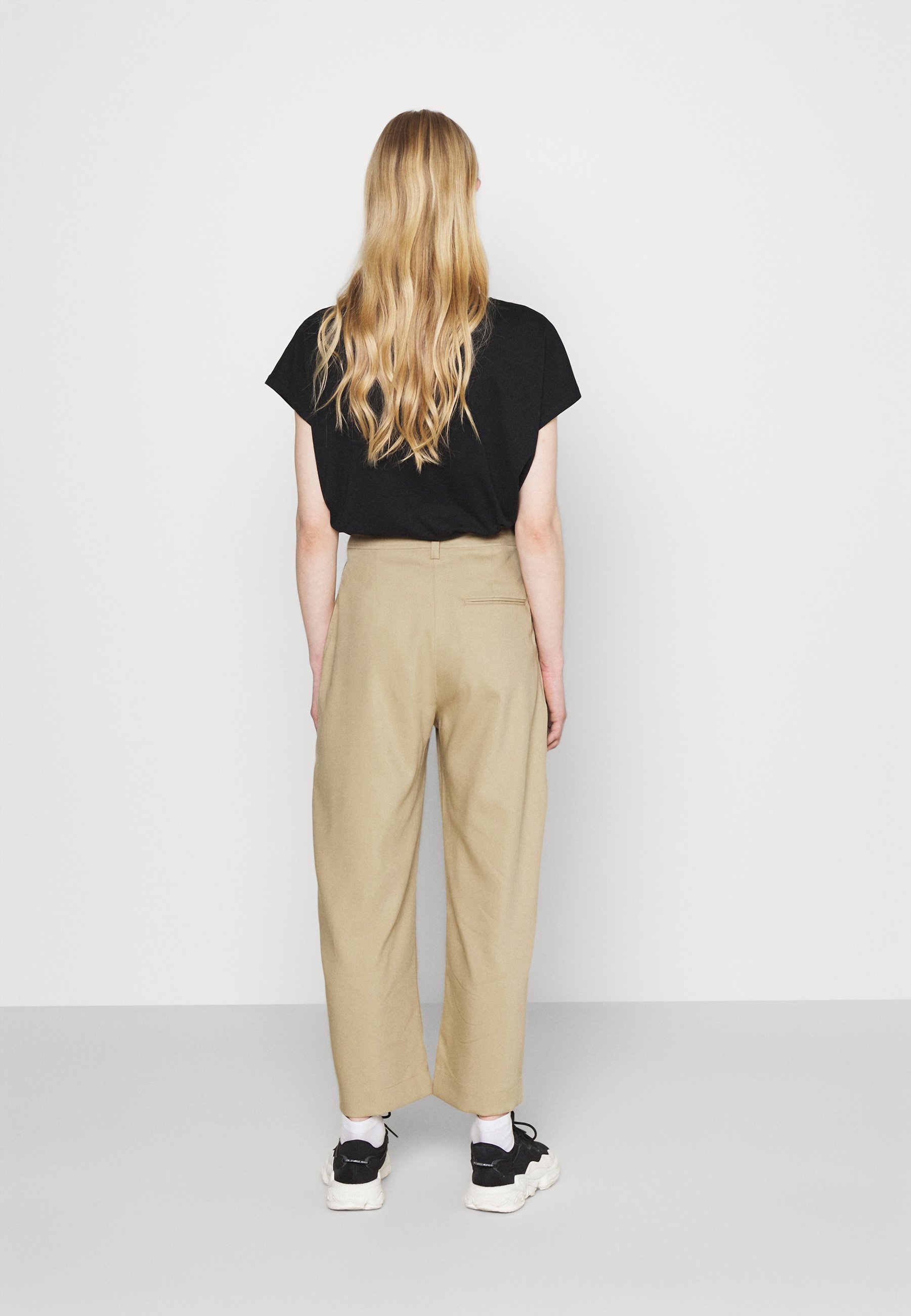 Weekday JINA TROUSER - Trousers - beige 