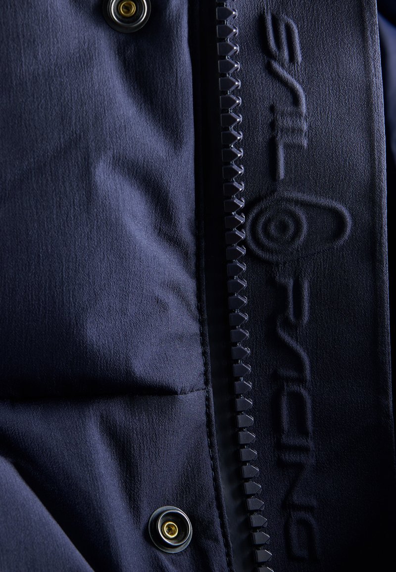 Veste aviateur - BININBOX - Pilote Homme Cuir - Fermeture éclair - Bleu