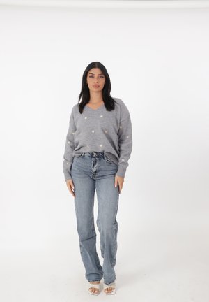 PULLOVER - Striktrøje - grau