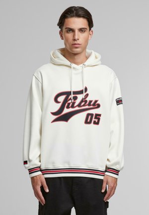 VARSITY - Hoodie - offwhite black red