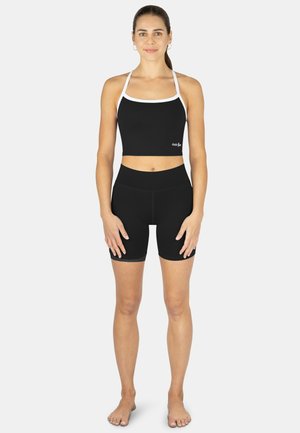 Normani, HIGH WAIST SPORT SHORTS DOPPELPACK (2× RADLERSHORTS MIT TASCHEN) - Shorts - schwarz