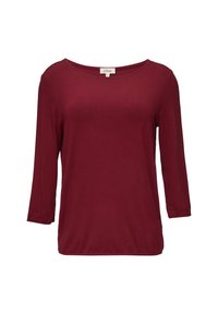 Langarmshirt - rubinrot