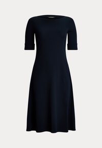 RIB-KNIT STRETCH COTTON MIDI DRESS - Džersio suknelė - lighthouse navy