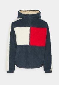 Tommy Jeans REVERSIBLE JACKET - Välikausitakki - twilight navy/multi
