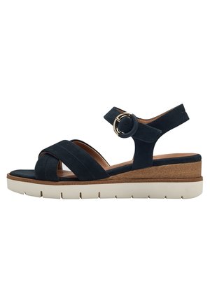 Tamaris Sandalias con plataforma - navy