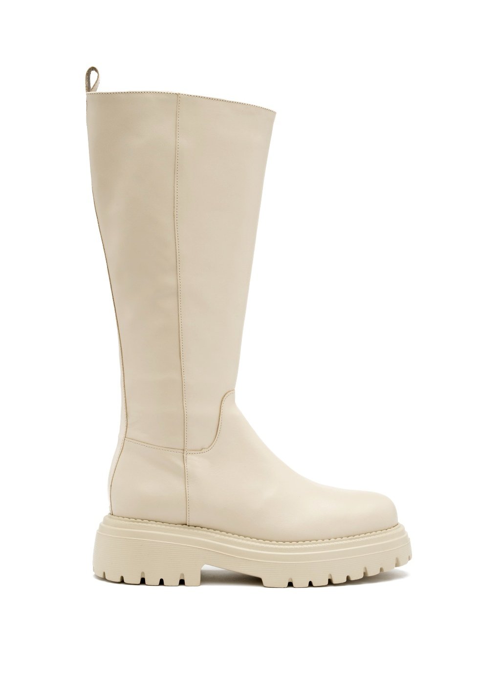 Stiefeletten Stradivarius Stiefel Creme NUBIKK FRANKIE LEVA BIKER