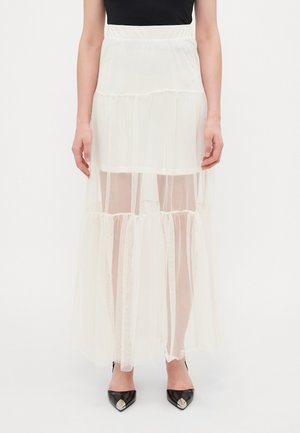 ONLTULLA LONG SKIRT - Maxiskjørt - egret