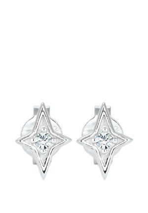 SPARKLING STAR ASTRO - MIT KRISTALLEN VON SWAROVSKI® - Øreringe - silver-coloured
