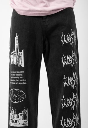 Jeans relaxed fit - black denim