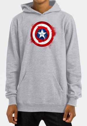 Marvel AVENGERS ENDGAME CAPTAIN AMERICA SPRAY LOGO - Hoodie - heather grey