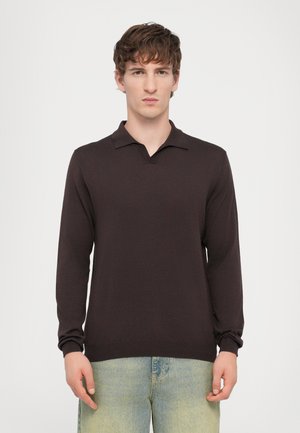 Dondup REGULAR FIT SHIRT - Maglione - cioccolato