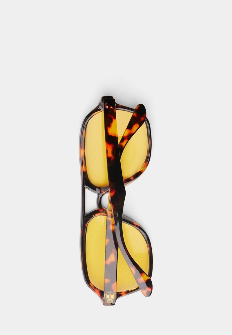 Bershka RETRO Lunettes de soleil dark brown/marron foncé