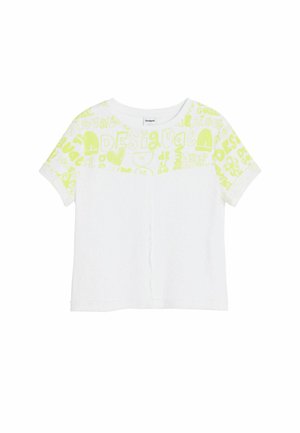 SHORT-SLEEVE WITH LETTERING - T-shirt con stampa - yellow