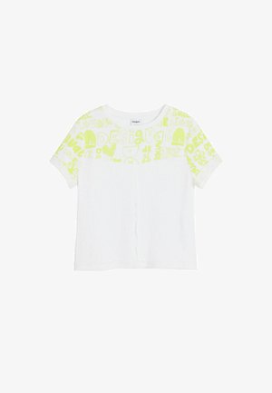 SHORT-SLEEVE WITH LETTERING - Majica kratkih rukava s printom - yellow