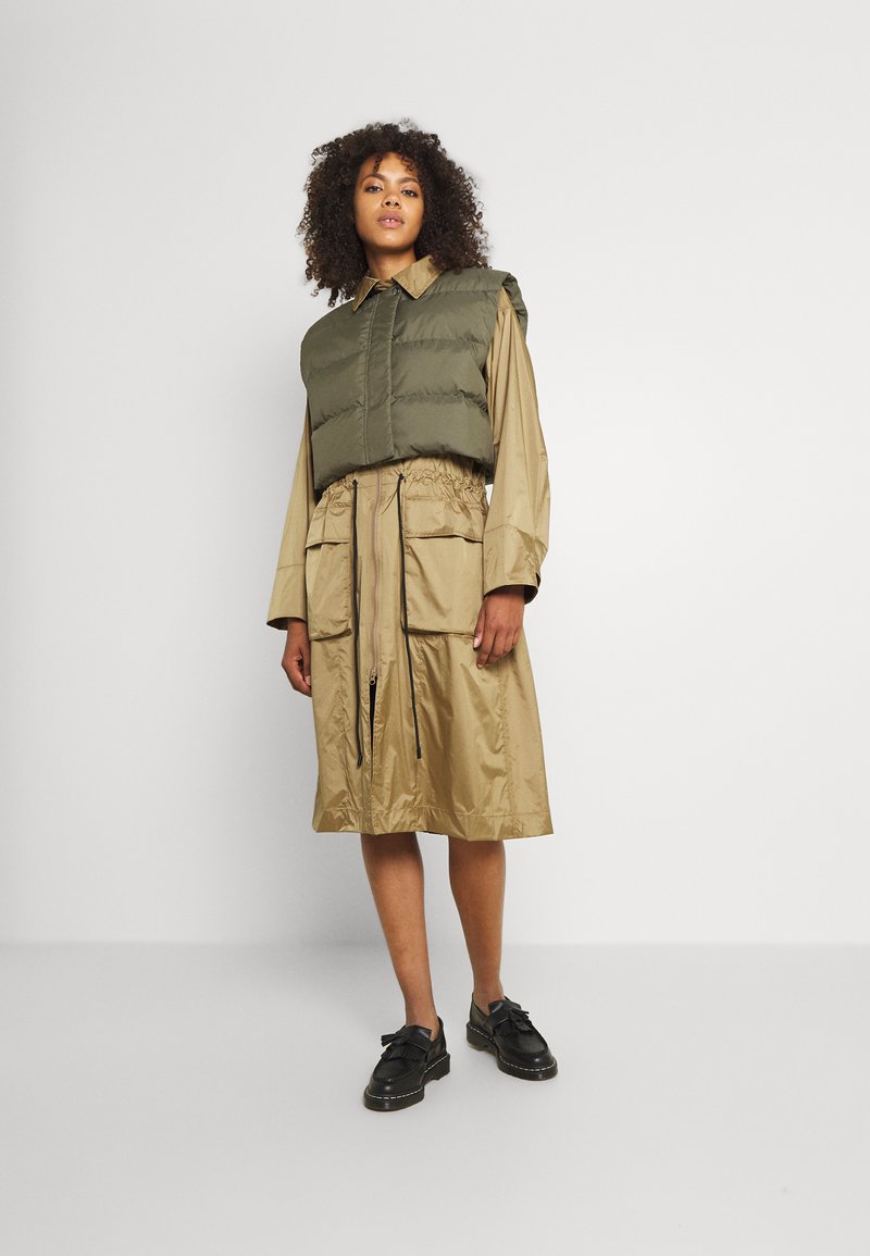 H2O Fagerholt RAIN COAT 2IN1 Veste sans manches khaki/forest