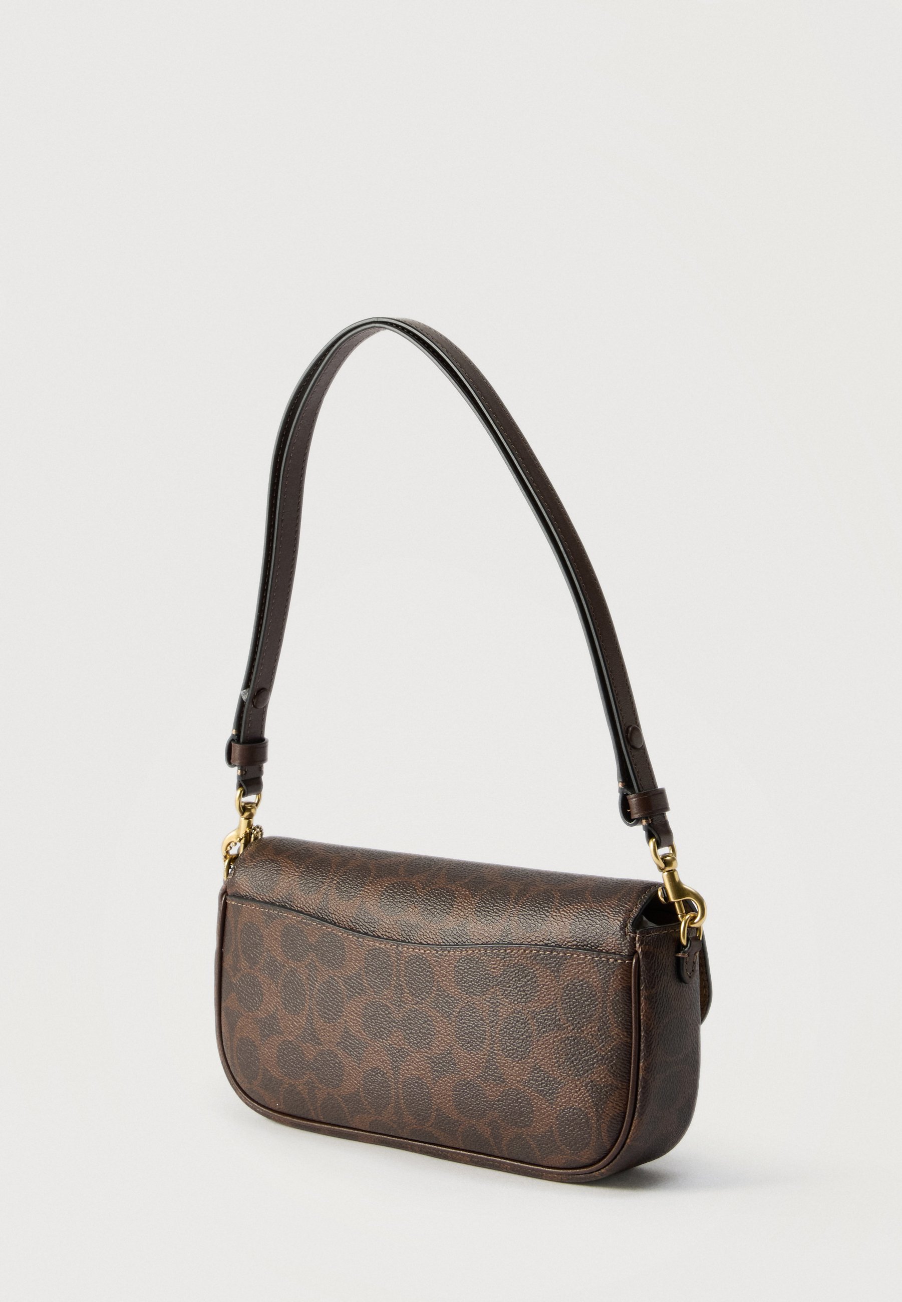 COACH SIGNATURE BROOK FLAP - Handbag - maple/dark brown - Zalando.ie