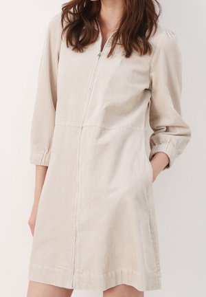Skjortekjole - beige
