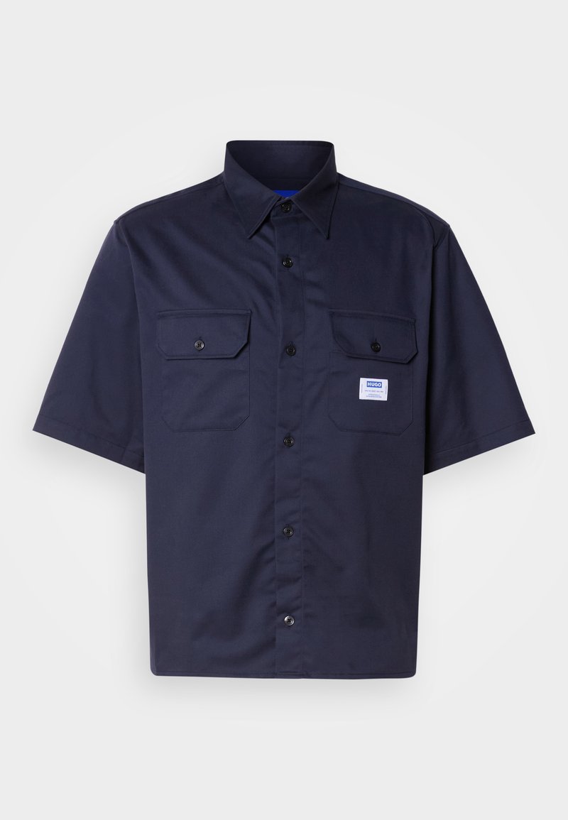 HUGO Overhemd donkerblauw