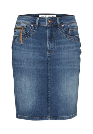 PZKAROLINA HW  - Gonna a tubino - medium blue denim