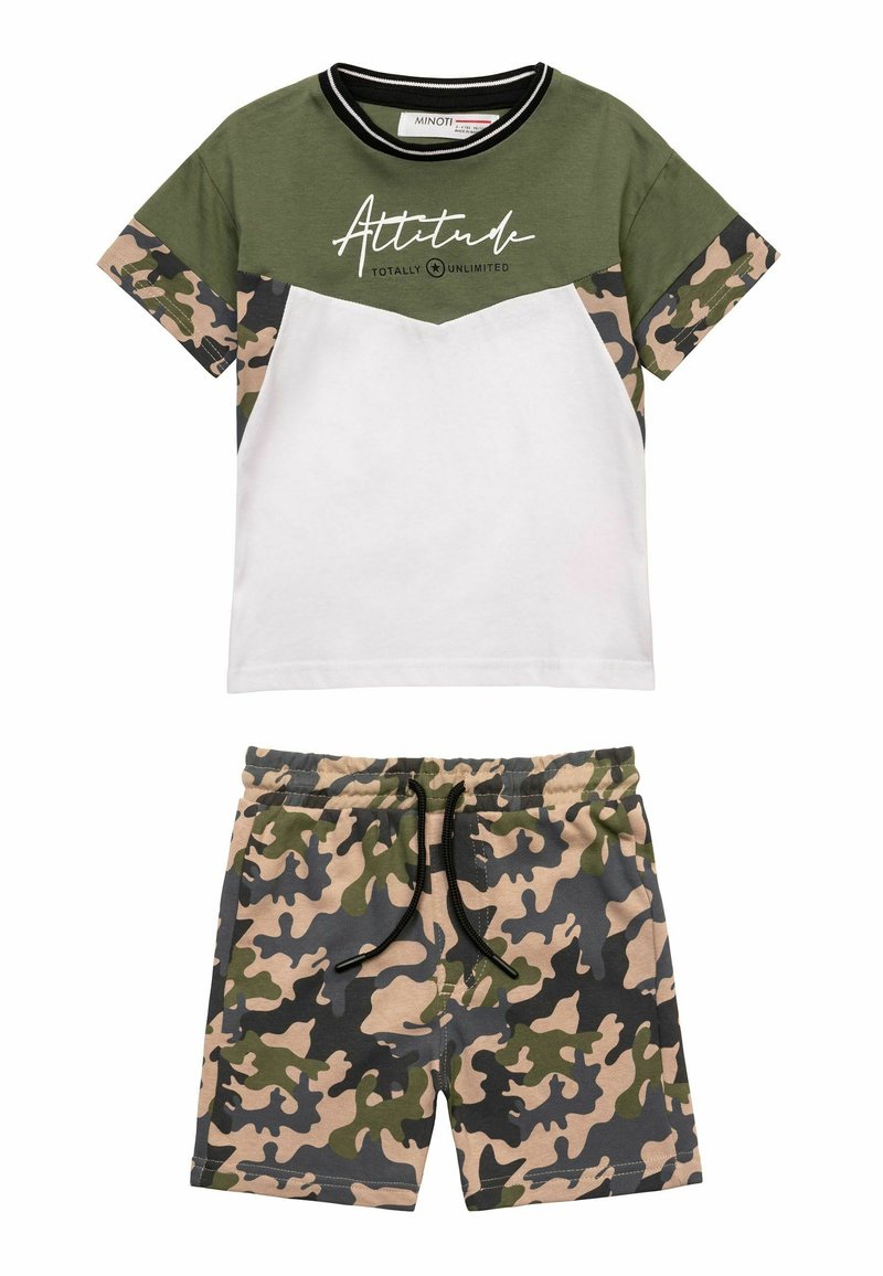 Kinder Stoffhosen | MINOTI 2 PCS SET Jogginghose khaki white/khaki - KN98304 Kinder Stoffhosen | MINOTI 2 PCS SET Jogginghose khaki white/khaki - KN98304