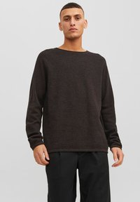 Jack & Jones - JJEHILL CREW NECK NOOS - Trui - seal brown Miniatuurafbeelding 1