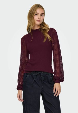 ONLY, ONLALINA LS HIGHNECK KNT - Pullover - winetasting