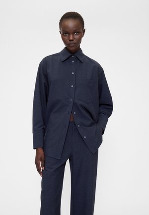 GAPSTUDIO BIG SHIRT - Skjortebluse - heather navy