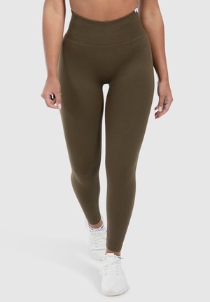 LEGGINGS INVISIBLE SCRUNCH SEAMLESS ELIN - Leggings - khaki