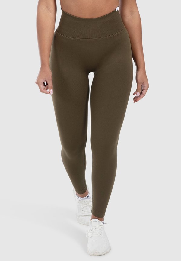 LEGGINGS INVISIBLE SCRUNCH SEAMLESS ELIN - Tights - khaki