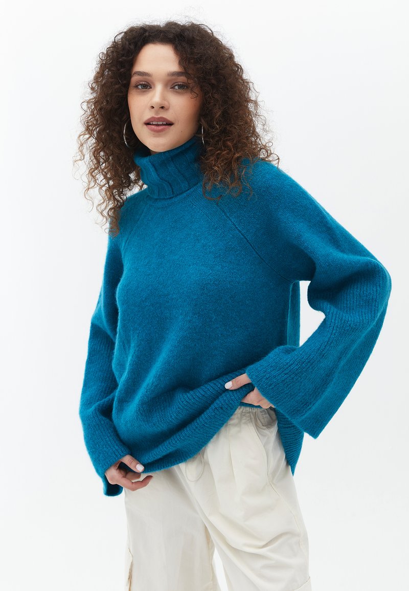 OXXO SOFT TOUCH LOOSE FIT - Strickpullover - deep lagoon
