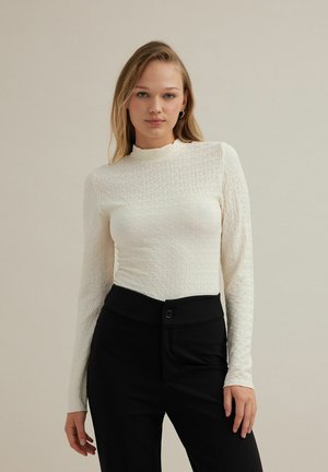 TEXTURA - Camiseta de manga larga - beige