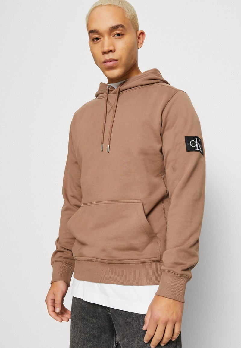 Calvin klein jeans monogram sleeve badge hoodie Clearance