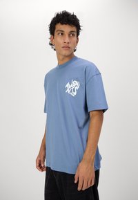 AllSaints ORLANDO CREW - Marškinėliai su spaudiniu - damson blue