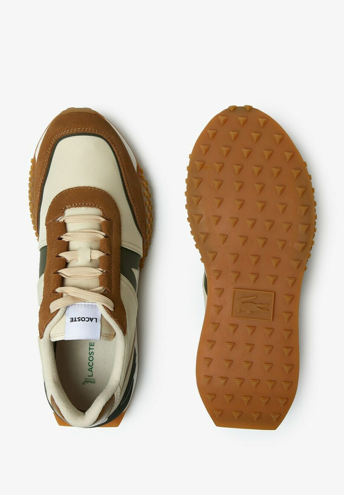 Lacoste Trainers - tan gum/beige 