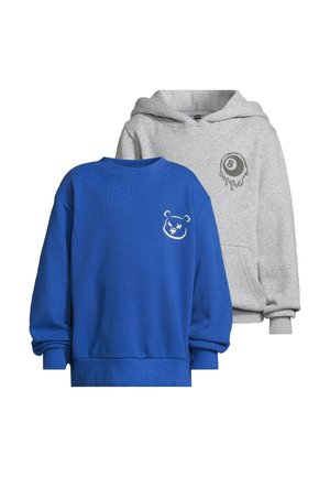 CREWNECK 2 PACK - LANGARM - MELTING 8  ANGRY TEDDY - Luvtröja - heathergrey royal