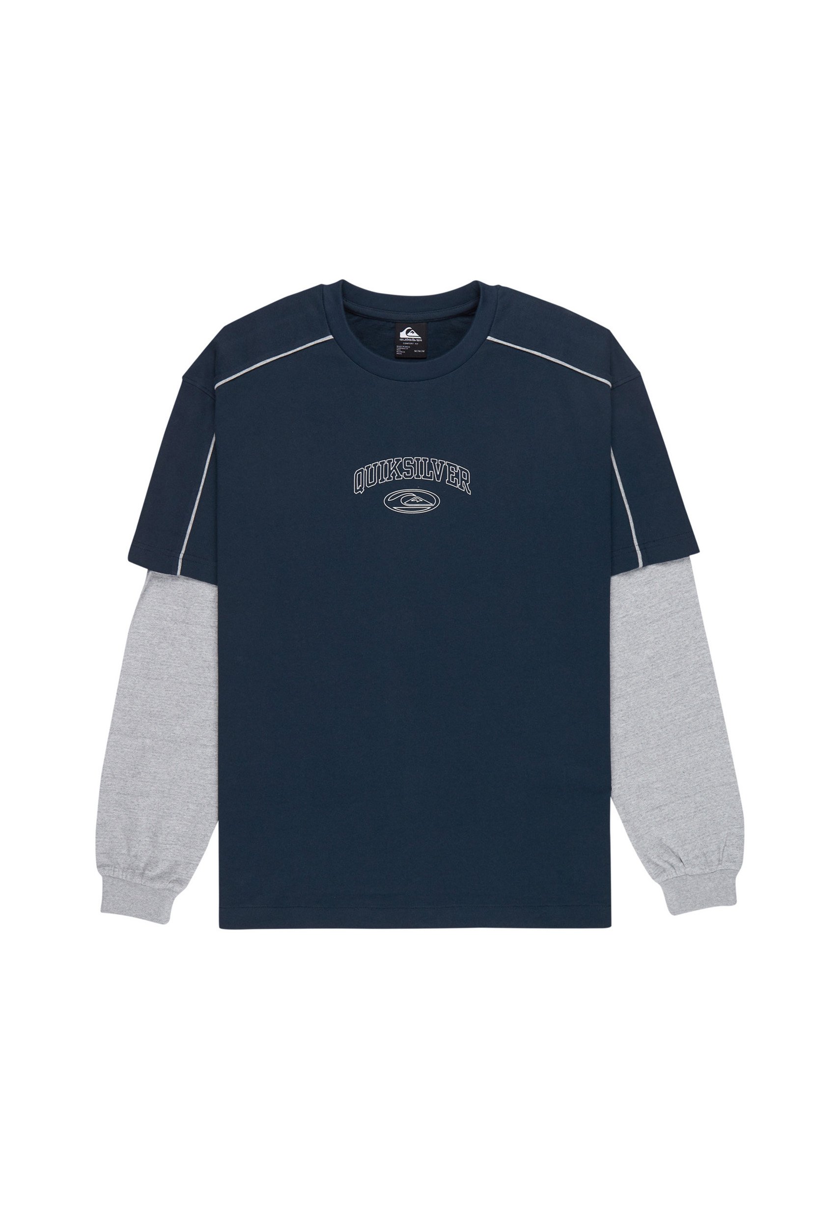 Quiksilver NOYA DOUBLE LAYER TEE - Long sleeved top - dark navy 