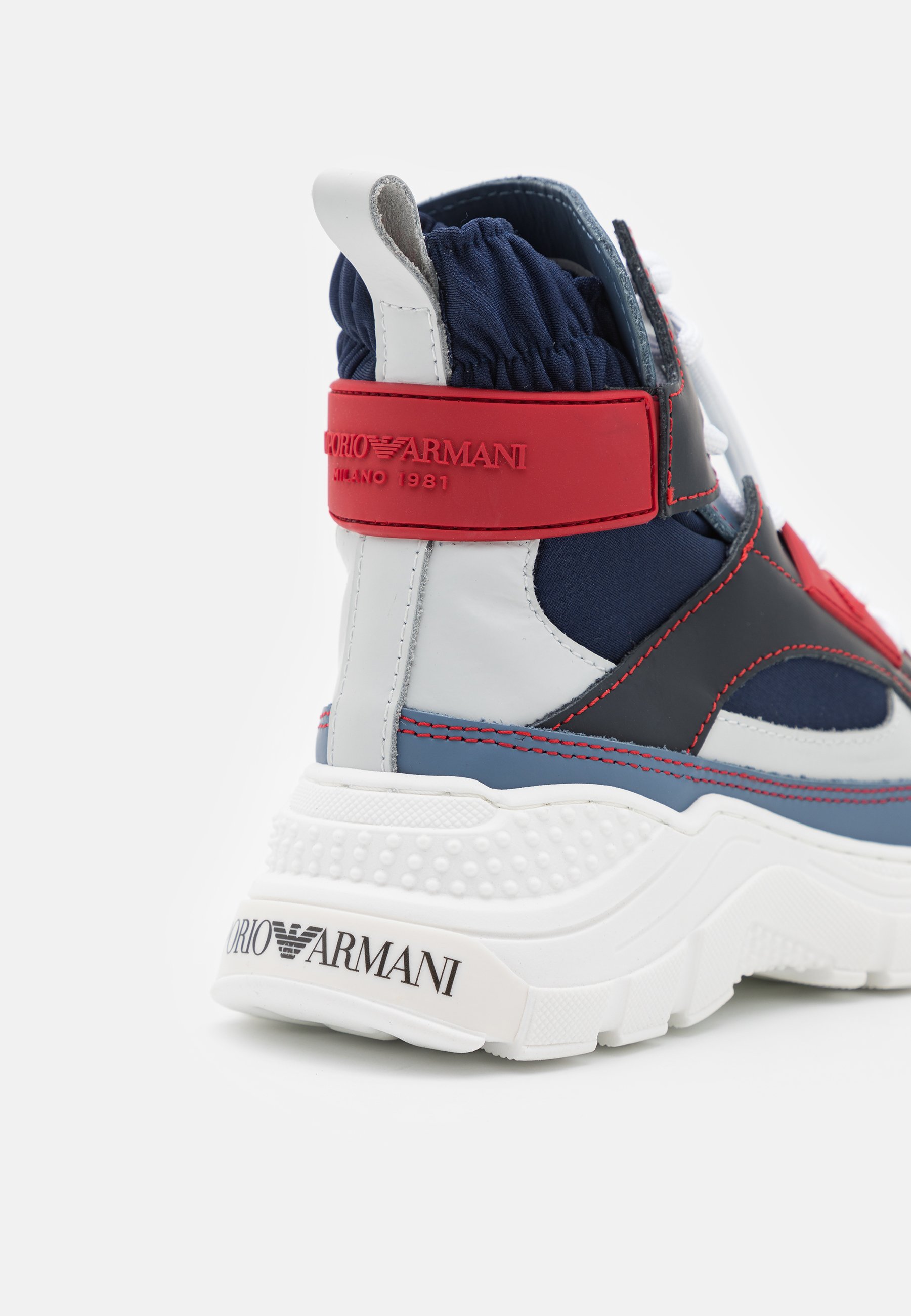 Emporio Armani UNISEX - Baskets montantes - dark blue/bleu marine -  ZALANDO.FR