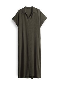 RELAXED FIT MIDI - Shirt dress - olive leaf
