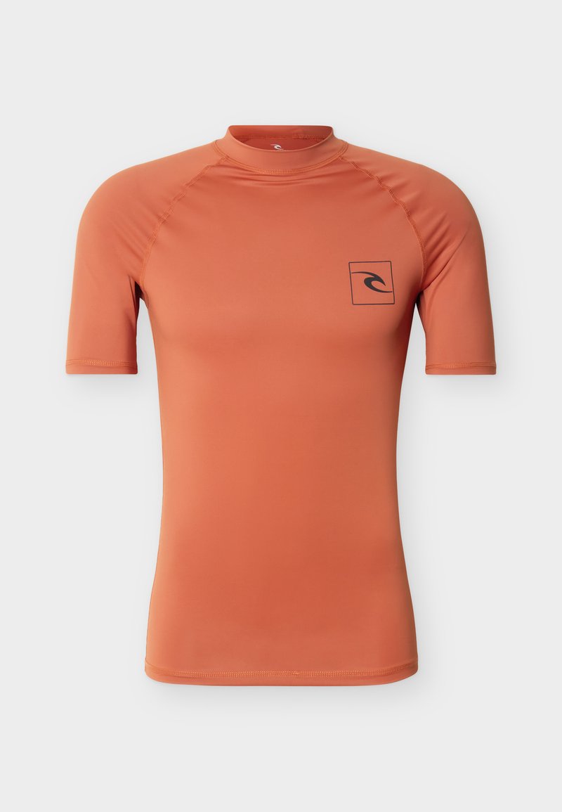 Rip Curl STREAMLINE UPF RASH VEST - Rash vest - baked clay/ochre ...