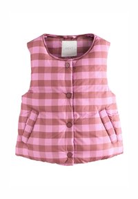Next REGULAR FIT - CHECK - Vest - pink