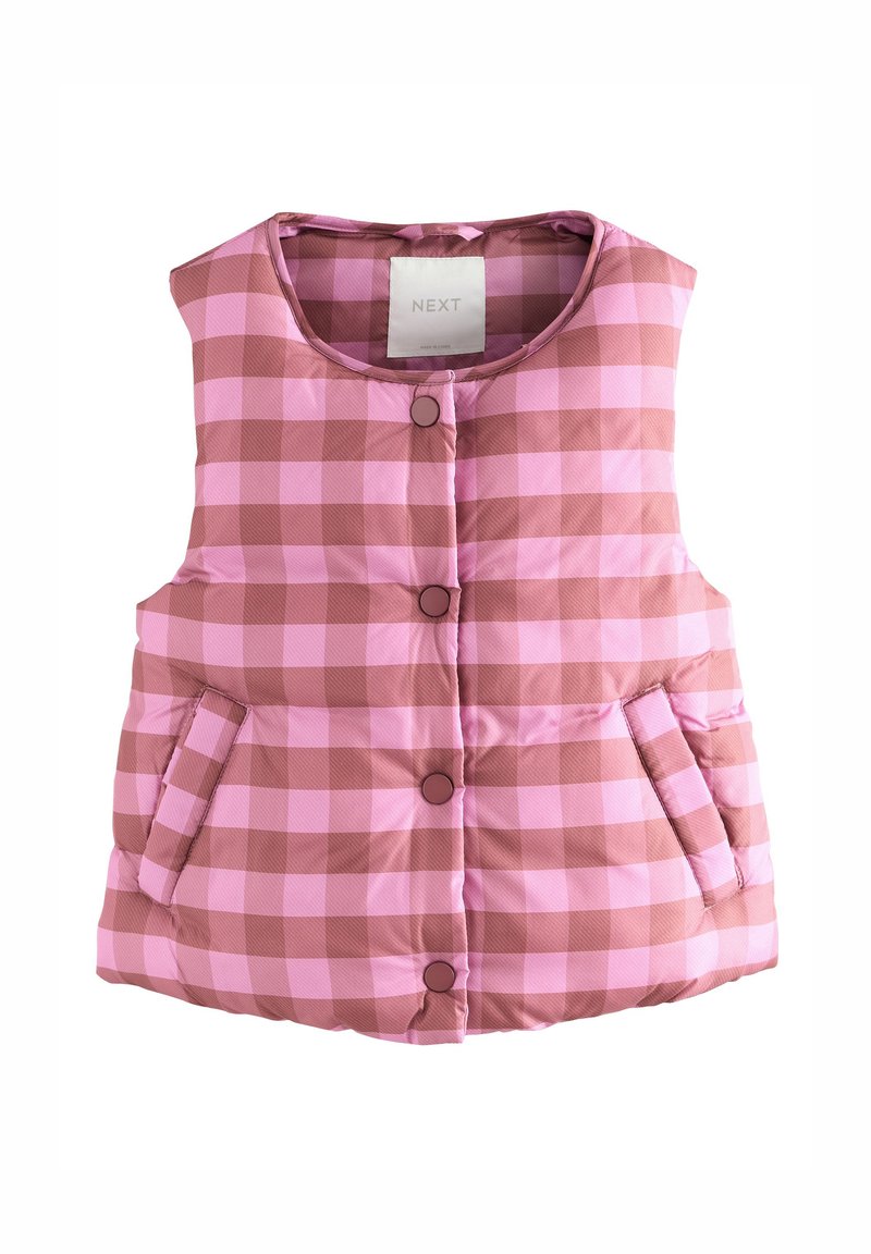 Next REGULAR FIT - CHECK - Vest - pink