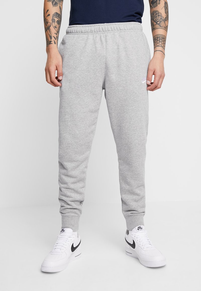 Nike Sportswear CLUB - Tracksuit bottoms - dark grey heather/matte ...