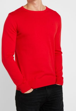 Strickpullover - mottled red