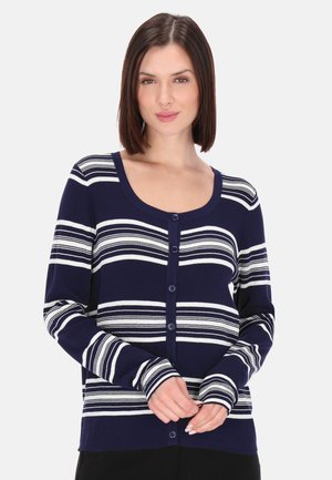 Chaqueta de punto - navy offwhite