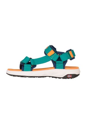 TROLLKIDS, SPORT SANDALS UNISEX - Walking sandals - sea green/madeira blue/sahara sunset