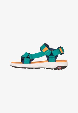 TROLLKIDS, SPORT SANDALS UNISEX - Trekkingsandale - sea green/madeira blue/sahara sunset