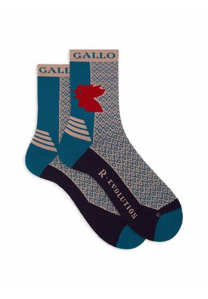 UNISEX TRIANGLE MOTIF - Socks - petrolio