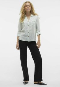 Vero Moda VMBUMPY L/S NEW NOOS - Button-down blouse - silt green